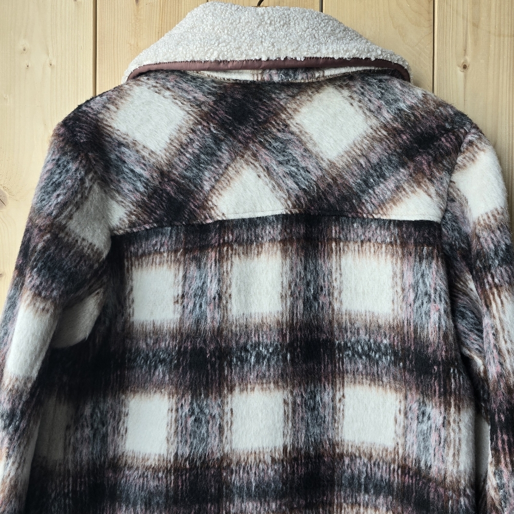 Two by Vince Camuto Wool Plaid Shacket Womens Small - Picture 10 of 13